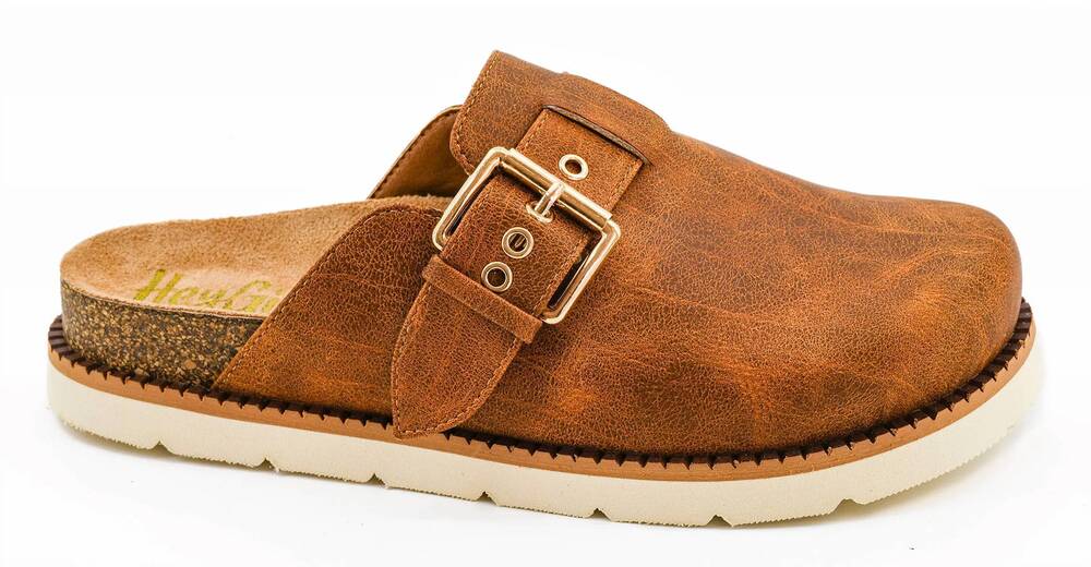 NEW HEY GIRL BY CORKYS women's day dreamer clog in cognac